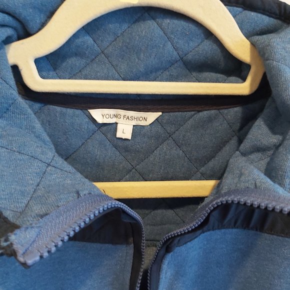 Blue 2 tone sweater - Picture 2 of 3